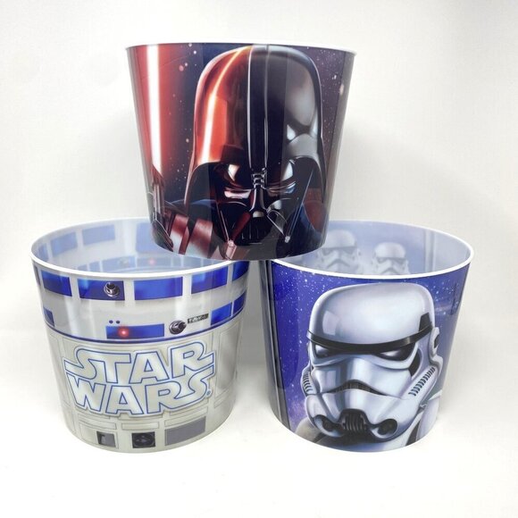 Star Wars Other - Star Wars Pop Secret Popcorn Bucket R2D2 Rare Droid/ Darth Vader/ Storm Trooper